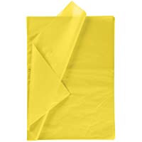 RUSPEPA Papel De Regalo Para Papel De Seda - Papel De Seda Amarillo Para Manualidades Bricolaje- Bolsas De Paquetes - 50…